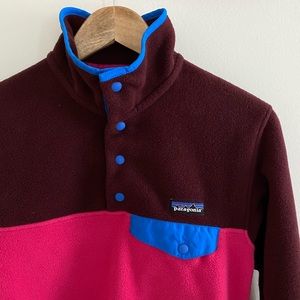 Patagonia Synchilla Snap T Pullover Fleece XS Pink